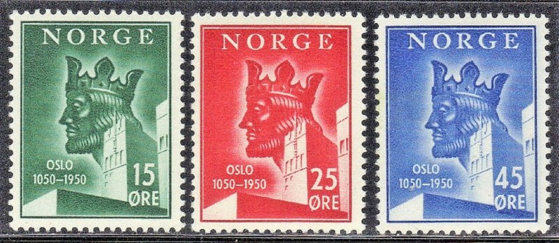 NORWAY SC# 304-06 *MH* 15+25+45o  1950  SEE SCAN