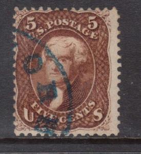 USA #75 Used With Blue Cancel