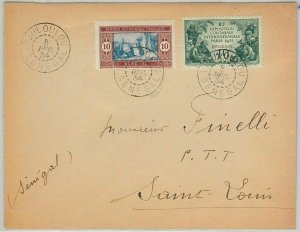 45232 - SENEGAL - POSTAL HISTORY - LETTER with beautiful stamp 1934-