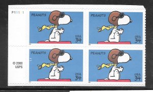 #3507 MNH Plate Block
