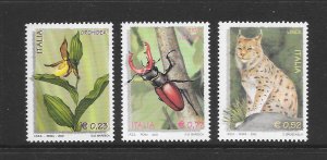 ITALY #2515-17 FLORA & FAUNA MNH