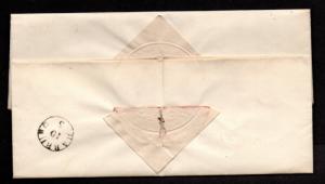 $German Stampless Cover, Hannover-Harburg (1842) date