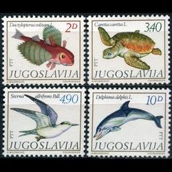 YUGOSLAVIA 1980 - Scott# 1473-6 Marine Life Set of 4 NH