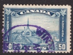 #176  Canada used  1930-31  Museum at grand Pre 50c