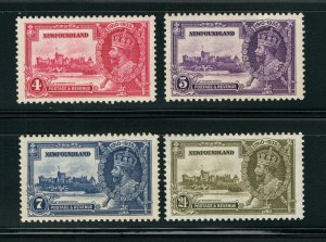 Newfoundland Stamps Scott 226-29  Silver Jubilee  MNH