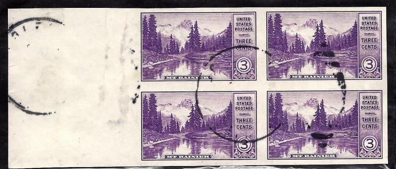 758 Used... Block of 4... SCV $1.80