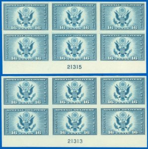 US SCOTT #771 Bottom PB/6 (x2) Mint-NGAI, 1 w Lite Corner Crease, SCV $110! (SK)