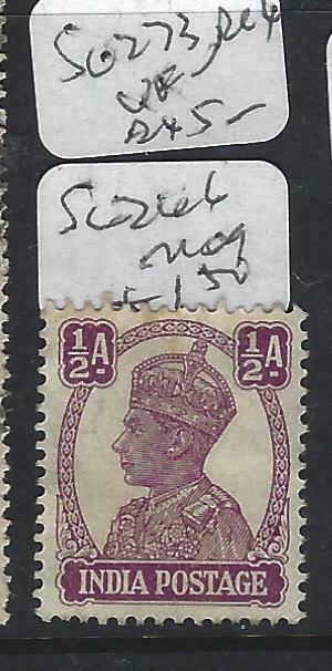 INDIA    (PP2003B)  KGVI  1/2 A   SG 266      MOG