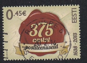 Estonia # 741, Postal Services 375th Anniversary, Used, 1/2 Cat.