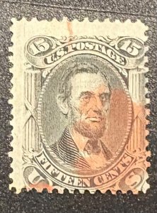 US Scott #98 Used Stamp F Grill very nice stamp!! LCat $300