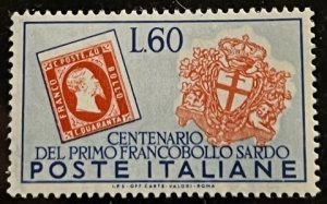 Italy Scott# 589 Unused VF NH Thin  Cat $14.50