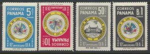 Panama    Sc#  C203-C206  MNH  Flags  OAS  see details face & reverse scans  