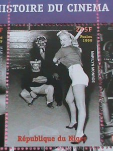 NIGER STAMP-1999- MARILYN MONROE  HISTORY OF CINEMA -  -MNH STAMP SHEET -RARE