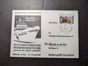 1956 Vietnam Postcard Cover Da Nang to Biberach Germany