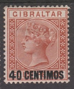 GIBRALTAR 1889 QV 40C ON 4D