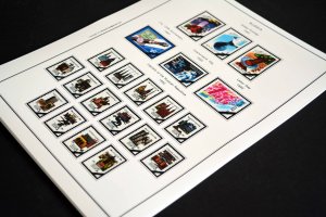 COLOR PRINTED RUSSIA 1984-1991 STAMP ALBUM PAGES (121 illustrated pages)