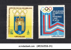 URUGUAY - 1979 OLYMPIC COMMITTEE & WINTER OLYMPICS - 2V MNH