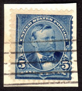 1898, US 5c, Grant, Used, Sc 281