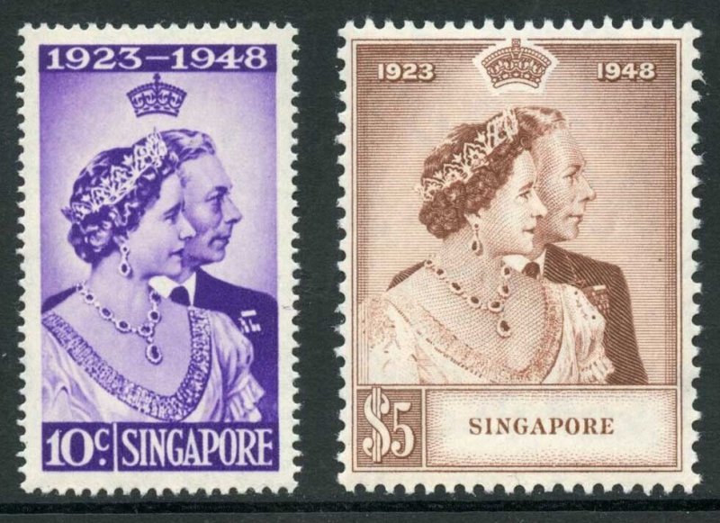 Singapore SG31/2 Silver Wedding U/M Cat 101 pounds