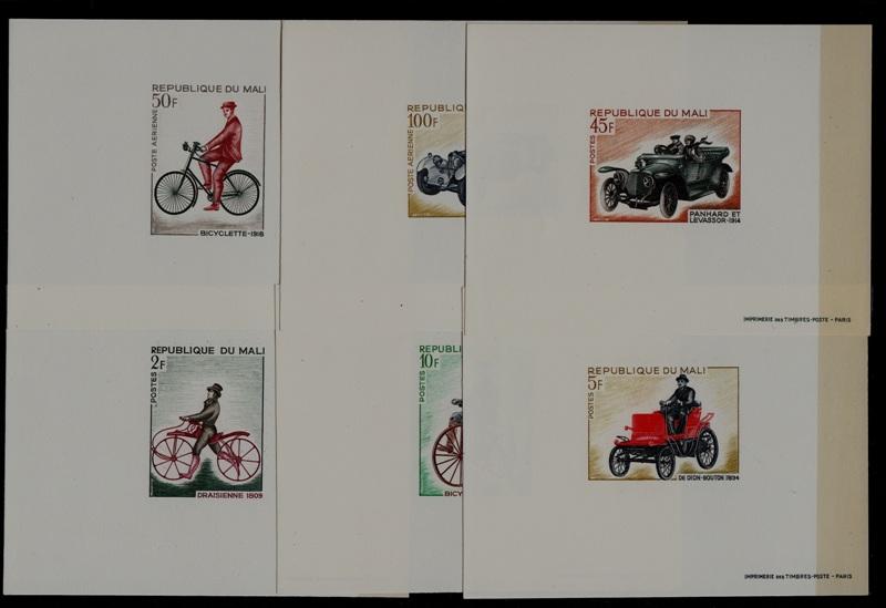 Mali 109-12,C60-61 MNH epruve sheets Bicycle/Cars