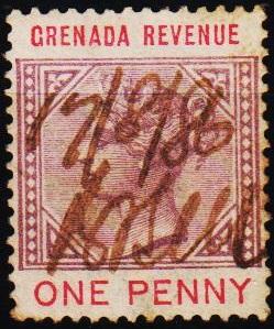 Grenada. Date? 1d Revenue. Fine Used