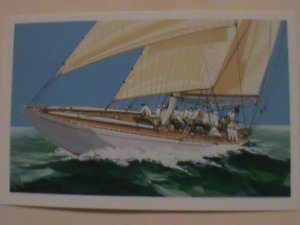 ​UNITED STATES-1992-AMERICA'S CUP-MNH-PICTURE -PAID POST CARD-VERY FINE