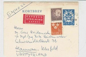 sweden 1964 stamps cover ref 19567