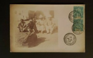 1903 Timbuktu French Sudan Boar Tired to Stone Real Picture Postcard Cover