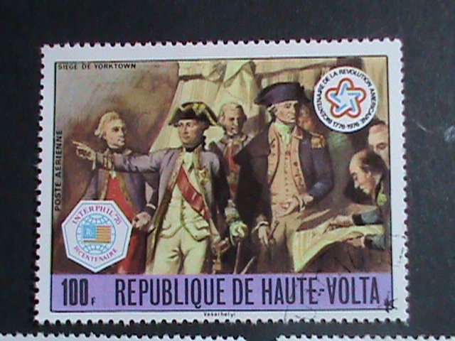 UPPER VOLTA STAMP-1976-BICENTENARY OF AMERICAN REVOLUTION CTO SET   VERY FINE