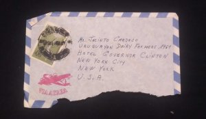 C) 1961. URUGUAY, AIR MAIL SENT TO THE UNITED STATES