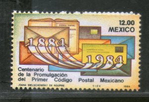 Mexico 1984 Postal Code Centenary Envelopes 1v MNH # 4257