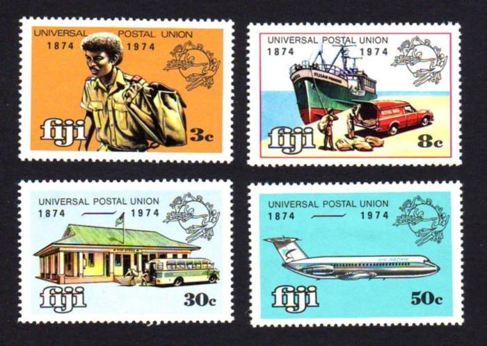 Fiji 1974 Sc#347-350 Set of 4 Postal Union MH. 