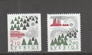 Sweden  Scott#  1605-1606  MNH  (1986 Europa)