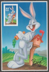 3138c, Pane of 1 Imperf.  Looney Tune -Bugs Bunny  MNH. .32 cent.