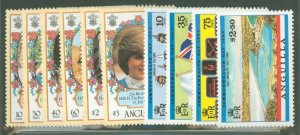 Anguilla #485-490/521-524  Single (Complete Set)