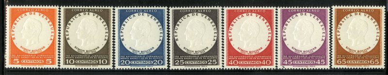 VENEZUELA C636-42 MNH SCV $6.00 BIN $3.50 LEADER