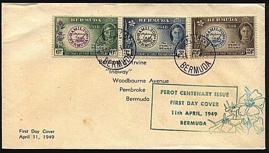 BERMUDA 1949 Stamp Centenary commem FDC...................18570