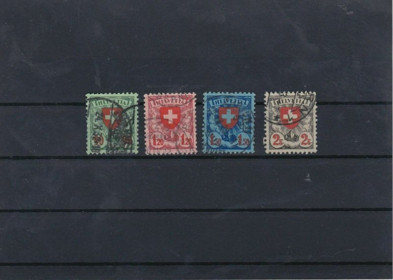 Switzerland 1924 Used Stamps Set CAT£36 Ref: R6748