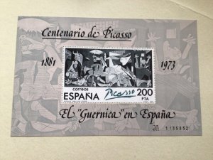 Spain mint never hinged A century of Picasso stamps sheet Ref A8543