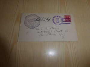 1928 USA Cover with Charles Lindbergh preprint autograph