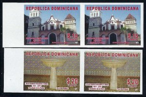 Dominican Republic 1508-9 MNH IMPERF PAIRS [D2]