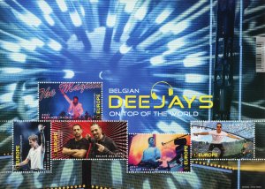 Belgium 2021 MNH Music Stamps Belgian DJs on Top of World Yves V Netsky 5v M/S