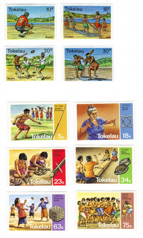 Tokelau #69-72,97-102 two MH sets  (a287)