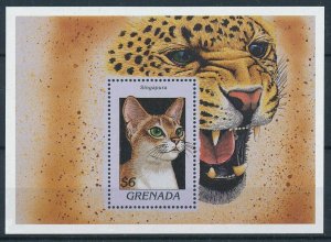 [109178] Grenada 1997 Cats Singapura Souvenir Sheet MNH