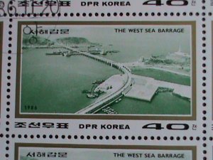 ​KOREA-1986-SC#2612a WEST SEA BARRAGE OF KOREA CTO  SHEET-VERY FINE