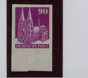 GERMANY USA BRITISH ZONE SCOTT 657 MICHEL 96 MNH IMPERF WITH BOTTOM MARGIN