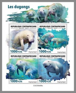 CENTRALAFRICA 2023 MNH Dugongs M/S #608a