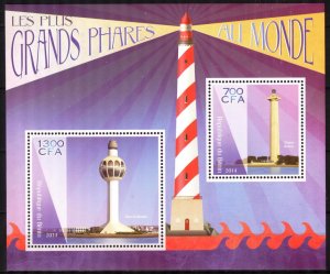 Benin 2014 Lighthouses Sheet MNH