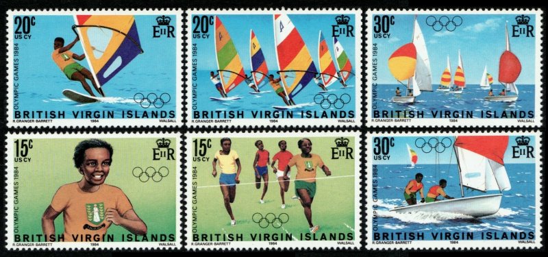 1984 British Virgin Islands 473-478 1984 Olympic Games in Los Angeles 4,80 €