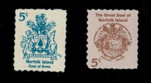 Norfolk Island 1997 - Coat of Arms, National Seal - Set of 2v - Sc 614-15 - MNH